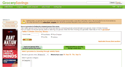 Desktop Screenshot of grocerysavings.ca